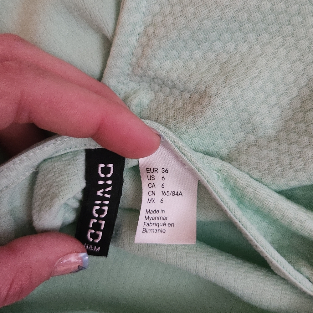 H&M Divided Mint Green Top